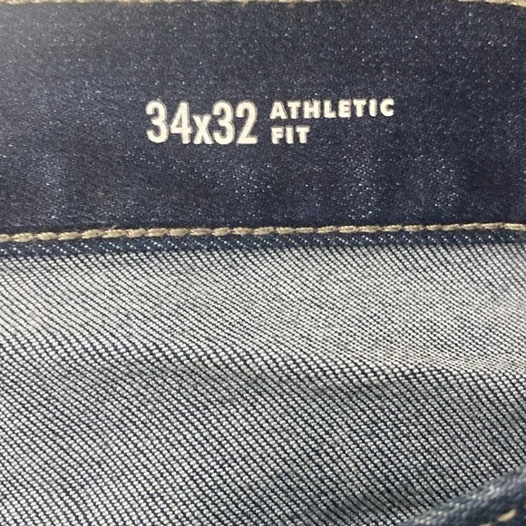 Banana Republic ATHLETIC TRAVEL JEAN - Color Indigo Rinse Wash - Size 34x32 - Picture 6 of 9